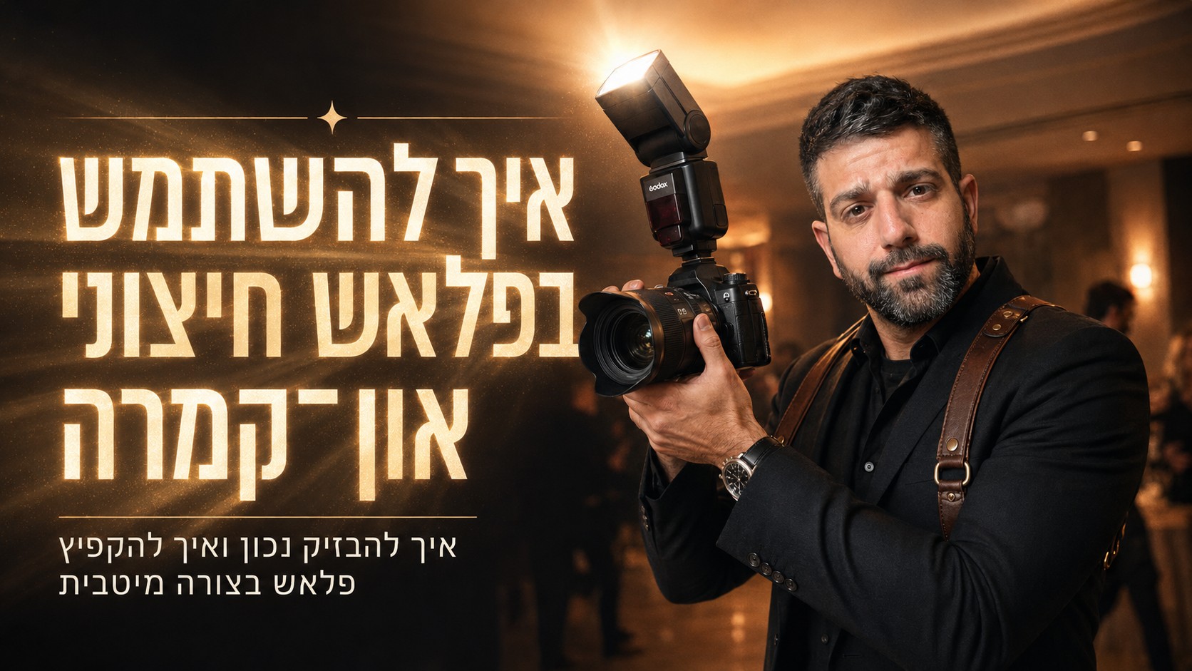 איך להשתמש בפלאש חיצוני און-קמרה בצורה מקצועית