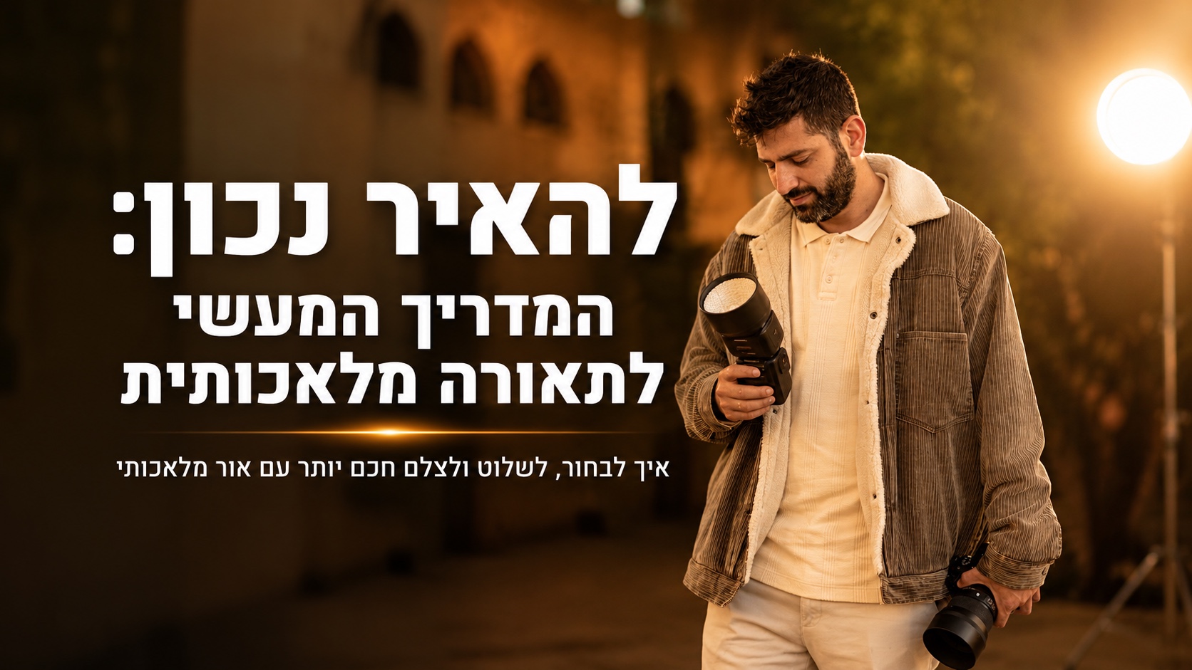 להאיר נכון: המדריך לתאורה מלאכותית